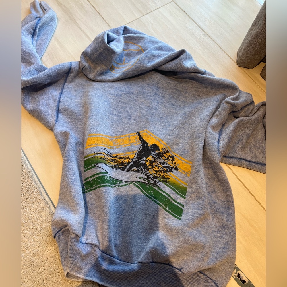 Jet by John Eshaya blue zip up sweater. Size small - Picture 4 of 5